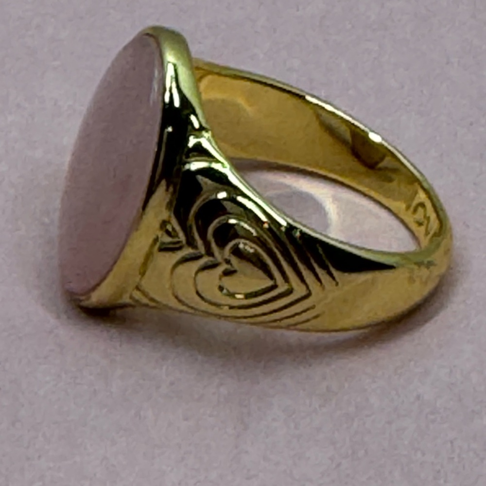 Gorjana Rose Quartz Love Ring - Picture 2 of 4